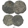 Image 1 : Lot of 2 Mexico City, Mexico, Charles-Joanna, "Late Series" coins: 4R assayer L to left, and 2R assa