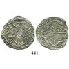 Image 1 : Lima, Peru, cob 2 reales, Philip II, assayer Diego de la Torre, P-ii to left, oD-* to right, Grade 3