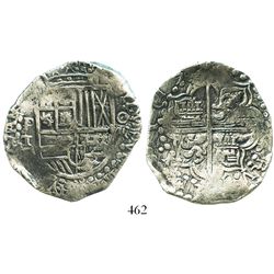 Potosi, Bolivia, cob 8 reales, 1619T, choice Grade 1.