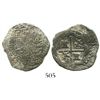 Image 1 : Potosi, Bolivia, cob 2 reales, Philip II, assayer B (5th period), lions on their rumps (rare error),
