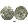 Image 1 : Potosi, Bolivia, cob 2 reales, Philip III, assayer R, Grade 1.