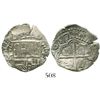 Image 1 : Potosi, Bolivia, cob 2 reales, 1617M, bold full date (rare), Grade 1.
