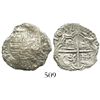 Image 1 : Potosi, Bolivia, cob 2 reales, 1617(M), full date (rare), Grade 1.