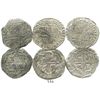 Image 1 : Lot of 3 Potosi, Bolivia, cob 2 reales, Philip II, assayer B or not visible, Grades 2 (2) and 3 (1).