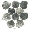 Image 1 : Lot of 5 Mexico City, Mexico, cob 2 reales, Philip II, III and IV, assayers not visible.