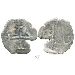 Potosi, Bolivia, cob 8 reales, 1675E.