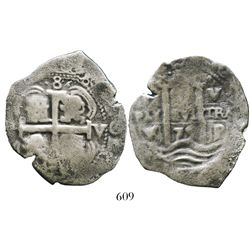 Potosi, Bolivia, cob 8 reales, 1679V.