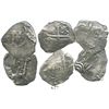 Image 1 : Lot of 3 Potosi, Bolivia, cob 4 reales, 1678E.