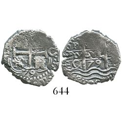 Potosi, Bolivia, cob 1 real, 1679C.