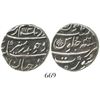 Image 1 : Surat, India (Mughal Empire), 1 rupee, Aurangzeb (1658-1707), AH1113 (1702), Grade 1.