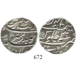 Surat, India (Mughal Empire), 1 rupee, Aurangzeb (1658-1707), AH1113 (1702), Grade 1.