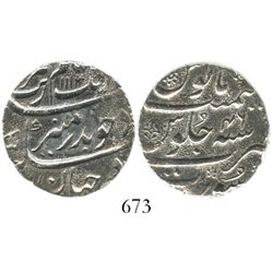 Surat, India (Mughal Empire), 1 rupee, Aurangzeb (1658-1707), AH1113 (1702), Grade 2.