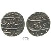 Image 1 : Surat, India (Mughal Empire), 1 rupee, Aurangzeb (1658-1707), AH1113 (1702), Grade 2.