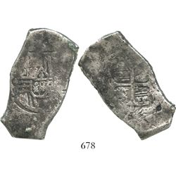 Mexico, City, Mexico, cob 8 reales, Charles II, assayer not visible.