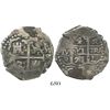 Image 1 : Lima, Peru, cob 4 reales, 1691R, very rare.