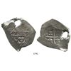 Image 1 : Mexico City, Mexico, cob 8 reales, (171)5(J), very odd shape (natural hole).