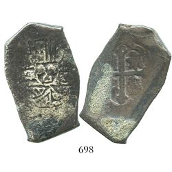 Mexico City, Mexico, cob 8 reales, Philip V, assayer not visible.