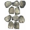 Image 1 : Lot of 5 Mexico City, Mexico, cob 8 reales, Philip V, various assayers (all visible).