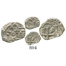 Mexico City, Mexico, cob 1/2 real, 1731(F), rare.