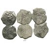 Image 1 : Lot of 3 Potosi, Bolivia, cob 8 reales of Philip V, various dates, all assayer Y.