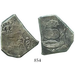 Guatemala, cob 8 reales, 1743(J).