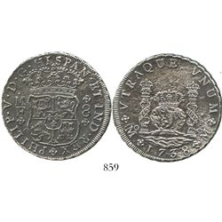 Mexico City, Mexico, pillar 8 reales, Philip V, 1738MF.