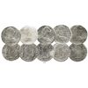 Image 1 : Lot of 5 Mexico City, Mexico, bust 8 reales, Charles III, 1782-3FF.