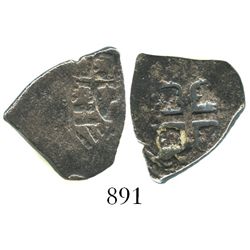 Mexico City, Mexico, cob 1 real, Philip V, assayer not visible.