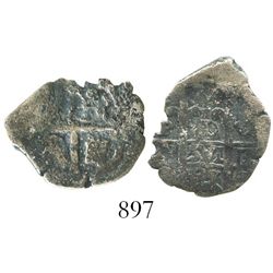 Potosi, Bolivia, cob 1 real, 1691VR.