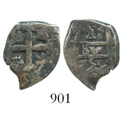 Potosi, Bolivia, cob 1 real, 1755(q).