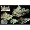Image 1 : Huge, 30-pound clump of approx. 500 Spanish colonial bust 8 reales of Charles IV, plus one loose coi