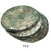 Image 1 : Clump of 4 Spanish colonial bust 8 reales (probably all Lima, Peru, 1800IJ), with encrustation.