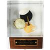 Image 1 : USA (mint uncertain), half dollar (seated) Liberty, 1843, encased in Lucite with brass tack and ring