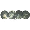 Image 1 : Lot of 2 USA (New Orleans mint) $1 Morgan, 1896-O and 1900-O, encrusted as found.