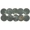 Image 1 : Lot of 5 USA (Philadelphia and New Orleans mints), Barber quarters, all dated 1904, encrusted as fou