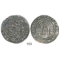 Mexico City, Mexico, 4 reales, Charles-Joanna, "Late Series," assayer A to left, mintmark M to right