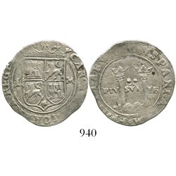 Mexico City, Mexico, 2 reales, Charles-Joanna, "Late Series," assayer L to left, mintmark oM to righ