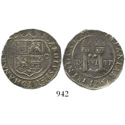 Mexico City, Mexico, 2 reales, Charles-Joanna, "Late Series," assayer O to right, mintmark oM to lef