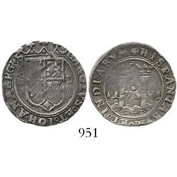 Mexico City, Mexico, 1 real, Charles-Joanna, "Late Series," assayer L/O to right, mintmark oM to lef