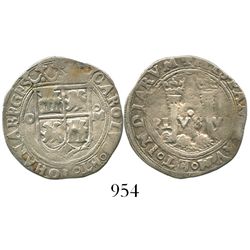 Mexico City, Mexico, 1 real, Charles-Joanna, "Late Series," assayer O to left, mintmark oM to right.