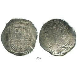 Mexico City, Mexico, cob 8 reales, (16)17F, rare.