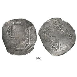 Mexico City, Mexico, cob 8 reales, Philip III, assayer F, encapsulated PCGS F14 (misattributed to Ph