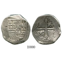 Mexico City, Mexico, cob 4 reales, Philip IV, assayer P.