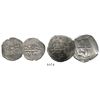 Image 1 : Lot of 2 Mexico City, Mexico, cob minors: 2R Philip IV assayer D and 1R Philip III assayer F.