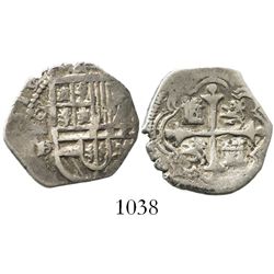 Mexico City, Mexico, cob 1 real, (16)19/7D/F, very rare.