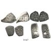 Image 1 : Lot of 4 Mexico City, Mexico, small cobs: 1R Charles II assayer L; 1R Philip V assayer not visible; 