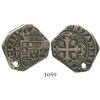 Image 1 : Mexico City, Mexico, klippe 4 reales, 1733MF.