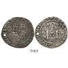 Image 1 : Lima, Peru, cob 2 reales, Philip II, assayer Rincon, motto as PL-VSV-TR, obverse legend ending in HI