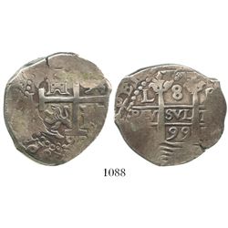 Lima, Peru, cob 8 reales, 1699R.