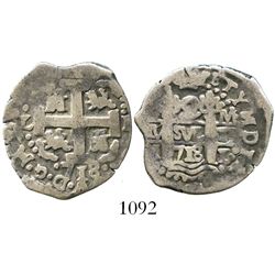 Lima, Peru, cob 2 reales, 1718M.